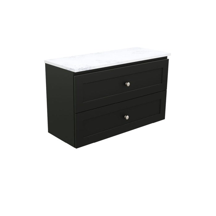 Newport Ensuite All Drawer 900 Wall-Hung Vanity, Stone Top