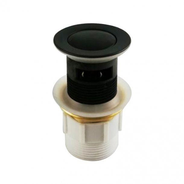32/40mm Solid Brass Basin Pop Up Waste with Overflow Matt Black
