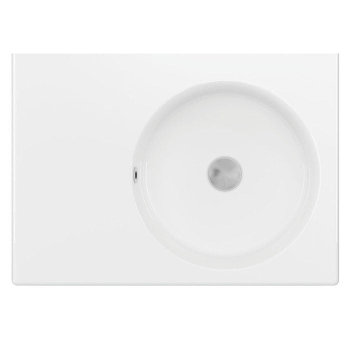 REBA Ceramic Wall Hung Basin Right Hand Bowl with overflow NTH 600x425x168mm