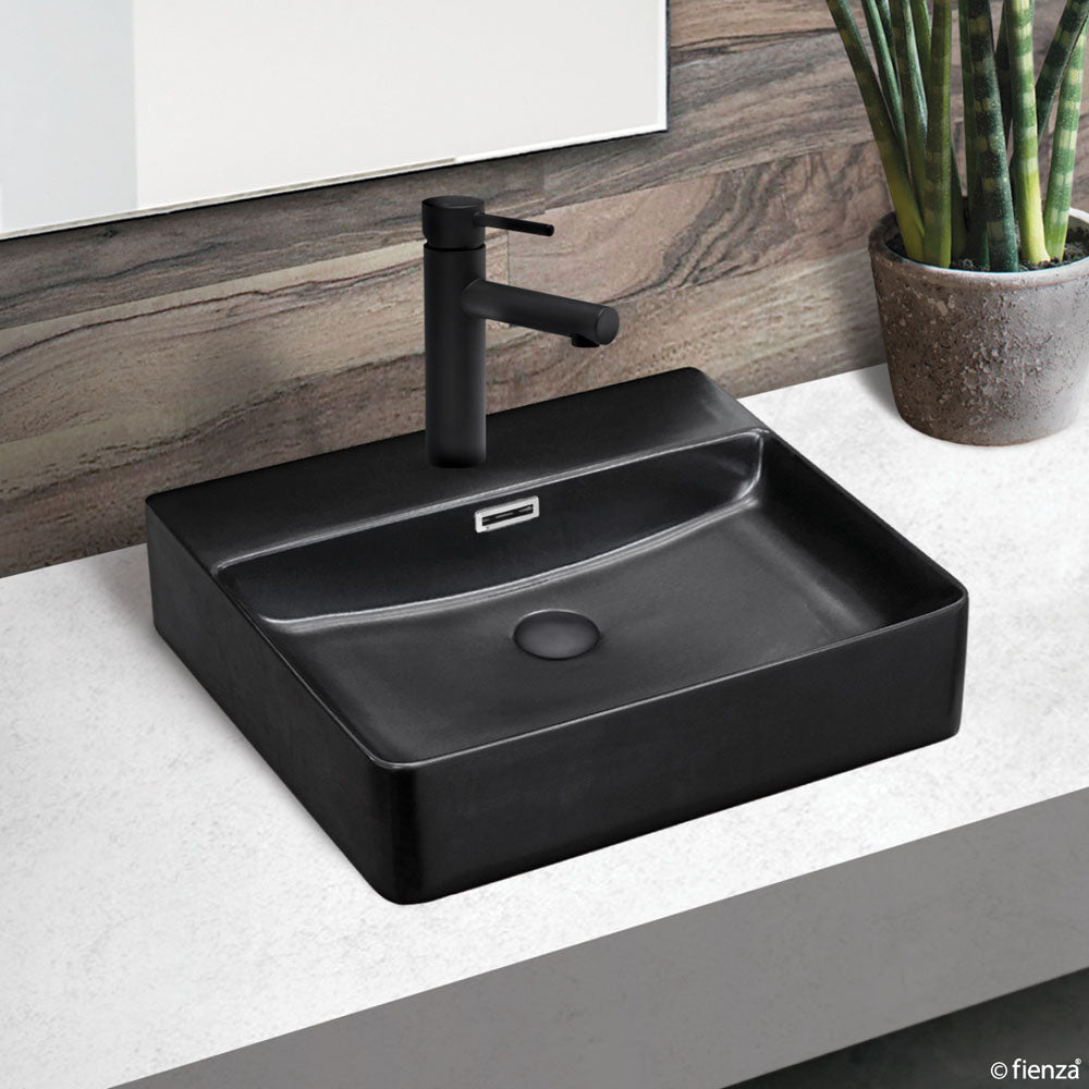 Petra Matte Black Above Counter Basin