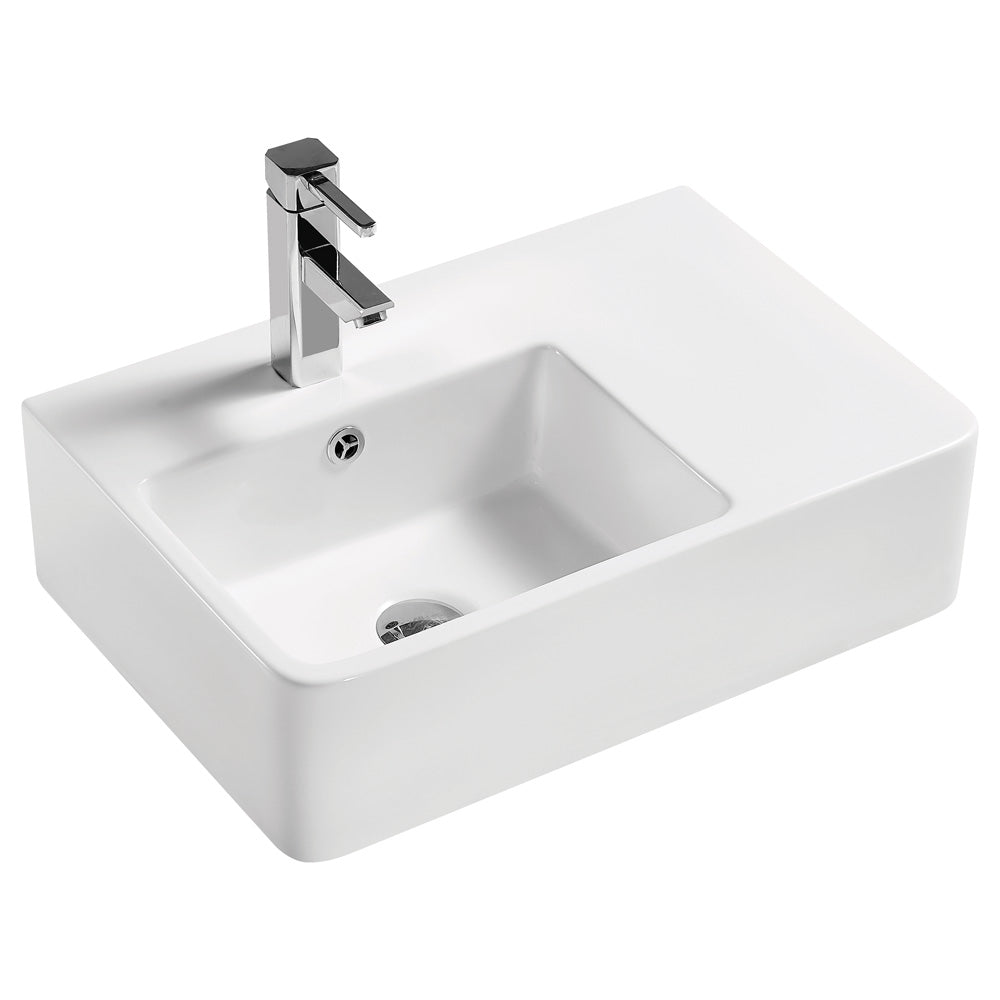 DELTA CARE Wall Hung Basin Left Hand Bowl