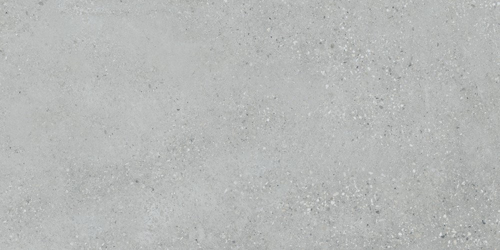 600x1200 Porcelain Tiles - Terrazo Dark Grey - Matt