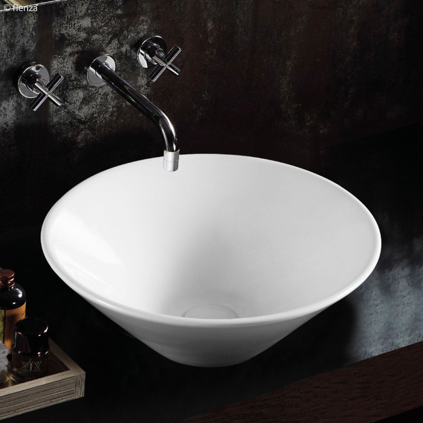 LULU Ceramic Above Counter Basin 421 x 421 x 152mm
