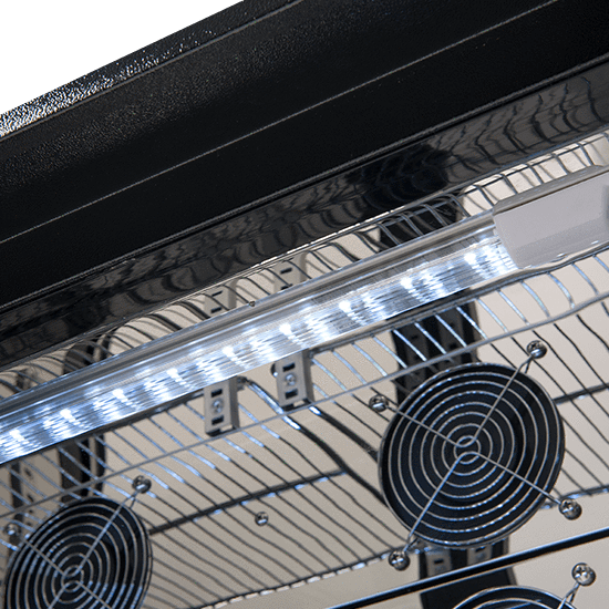 EA900WFBL – 208L Double Glass Doors Black Beverage Cooler