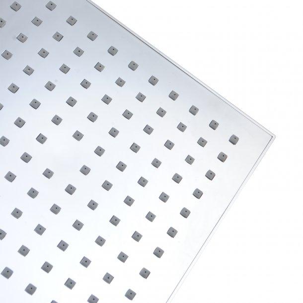 Square Chrome ABS Rainfall Shower Head 200mm