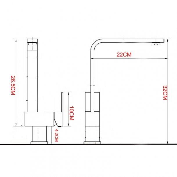 Chrome Kitchen Sink Mixer Tap
