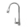 Round Chrome Vintage Pull Out Kitchen Sink Mixer Tap