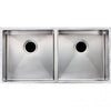 1.2mm Handmade Double Bowls Top/Undermount Kitchen Sink Round Corner