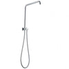 300mm Height Round Chrome Top Water Inlet Shower Rail