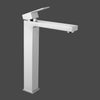 Solid Brass Square Chrome Tall Basin Mixer Bathroom Vanity Tap