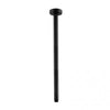 Round Black Ceiling Shower Arm 600mm Stainless Steel