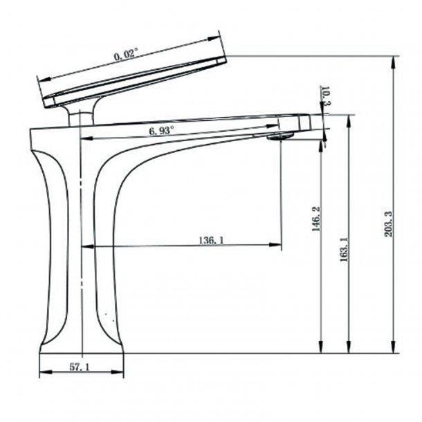 Bathroom Brass Black Basin Mixer Tap