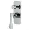 Bathroom Chrome Shower/Bath Wall Mixer with Diverter Solid Brass