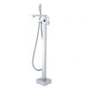 Chrome Freestanding Bath Mixer With Hand held Shower
