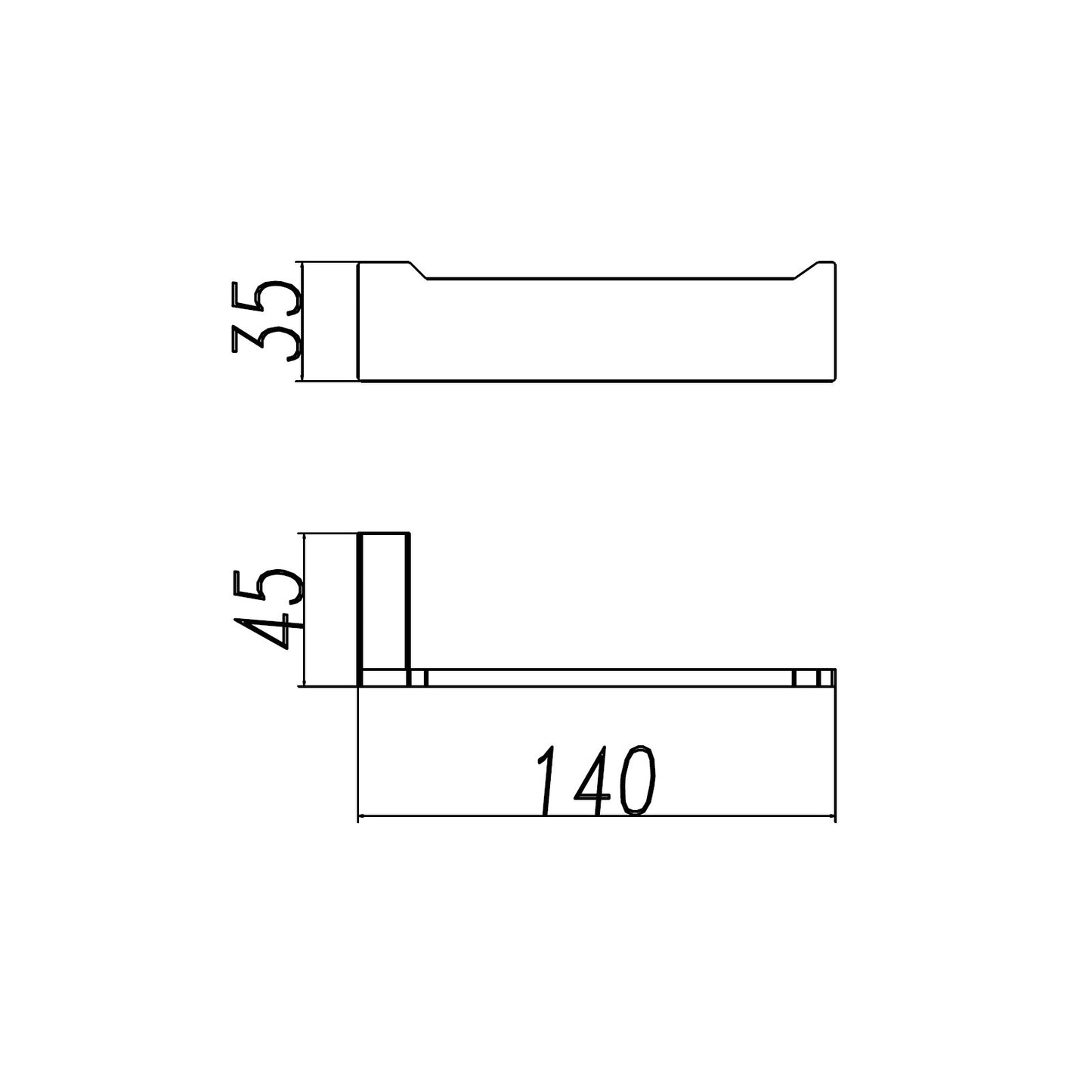 Cavallo Matte Black Square Towel Ring