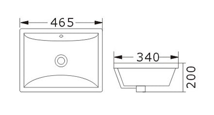 BA100 — Under Counter Basin