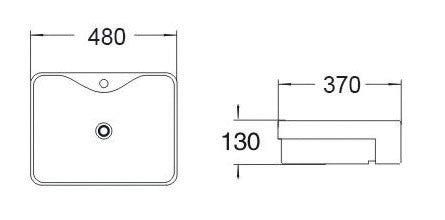 BA350 — Semi Recessed Basin