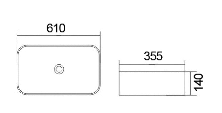 BA570 — Above Counter Basin
