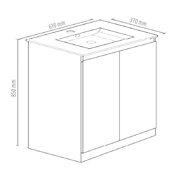 BVN-750 — Rio Freestanding Vanity