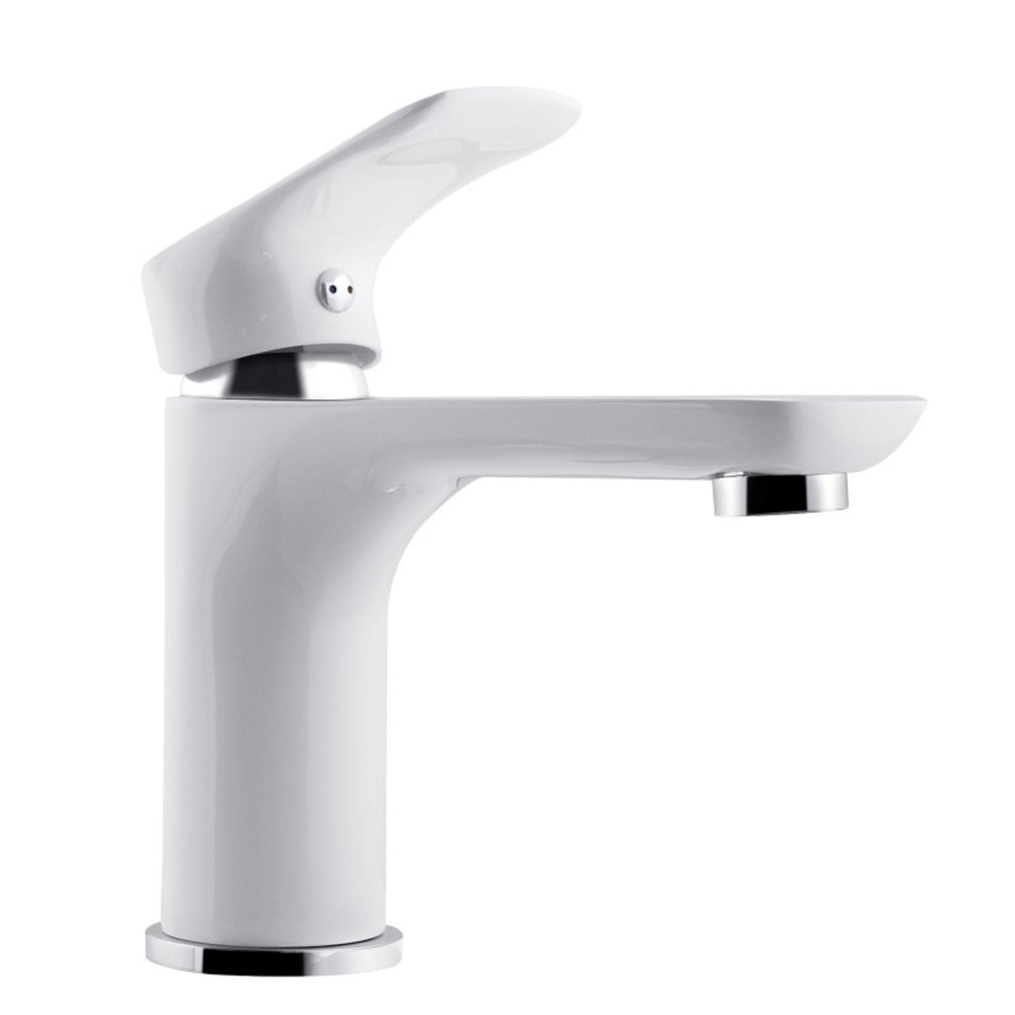 Sanalino White Chrome Basin Mixer