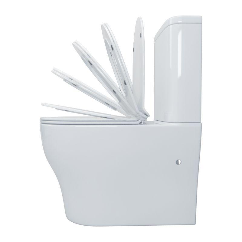 665x360x840mm Tornado Silent High End Back To Wall Ceramic Toilet Suite