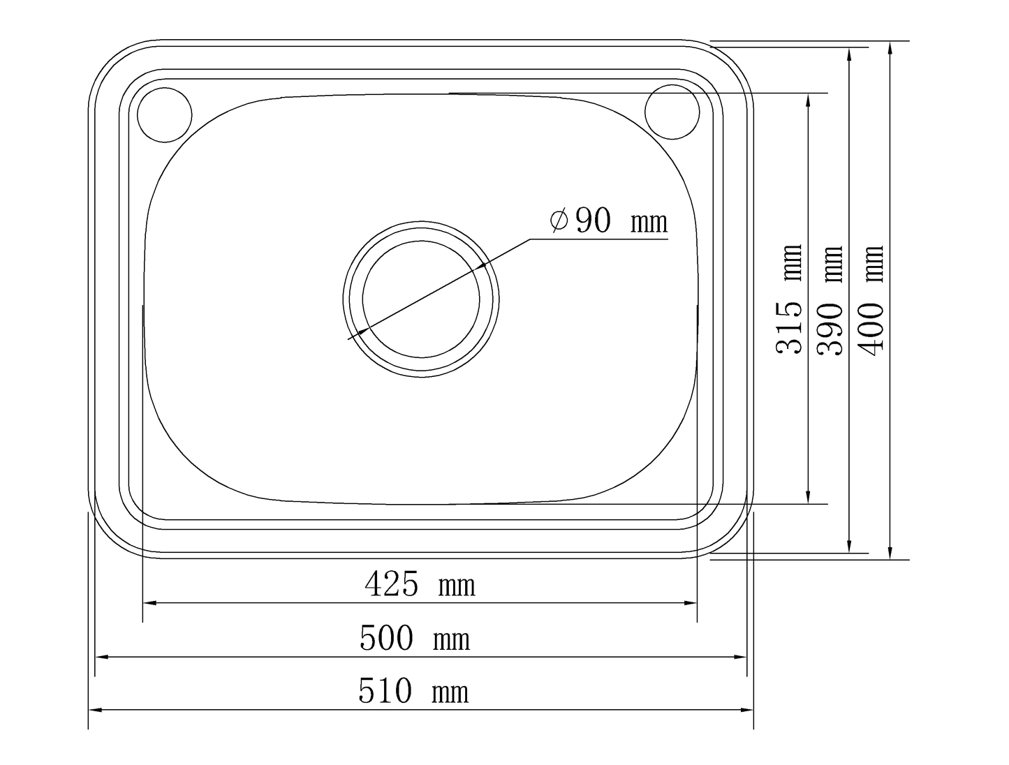 BKS-PS5039 Sofia Insert Laundry Trough (27 litre)
