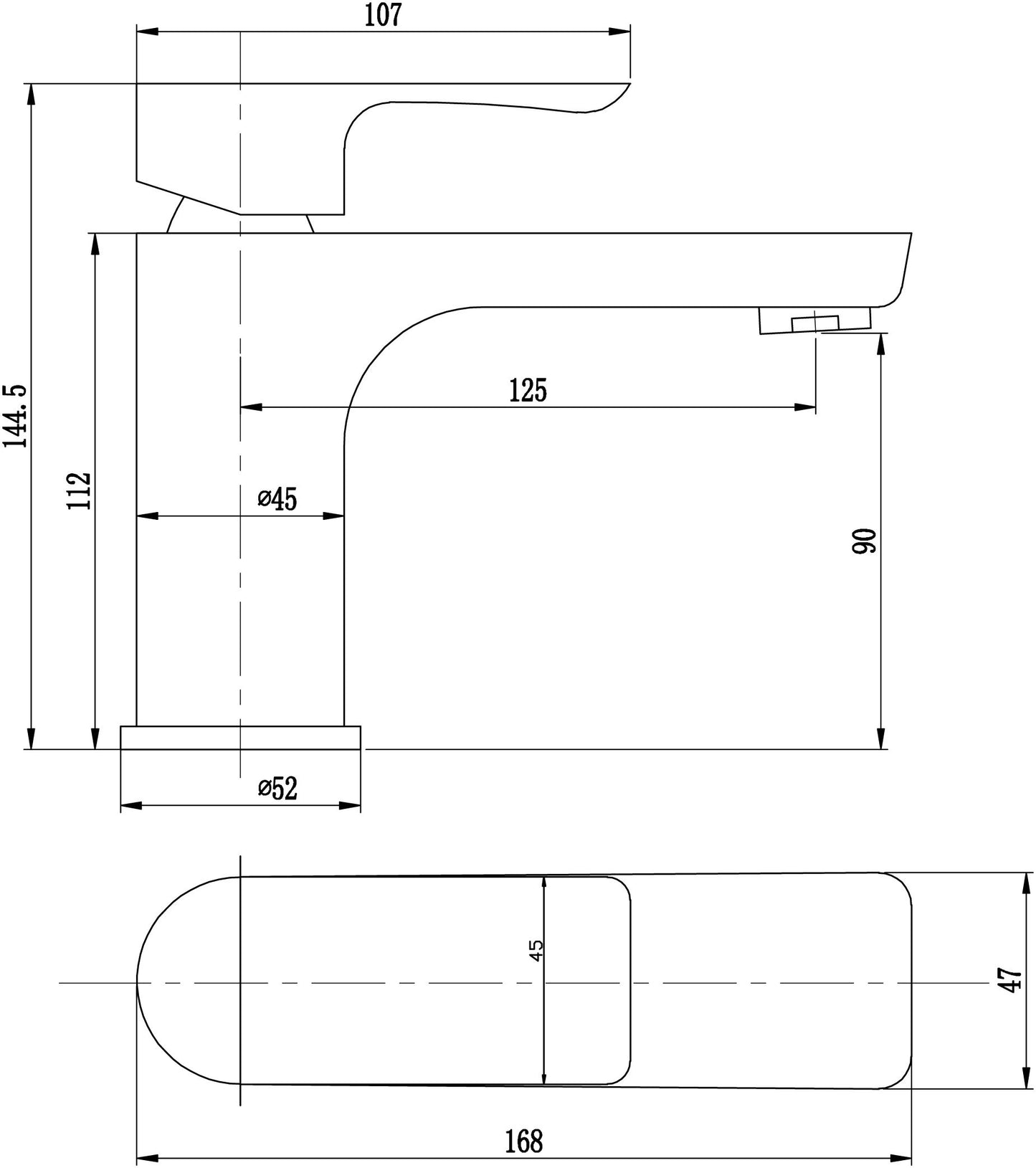 Sanalino Chrome Basin Mixer