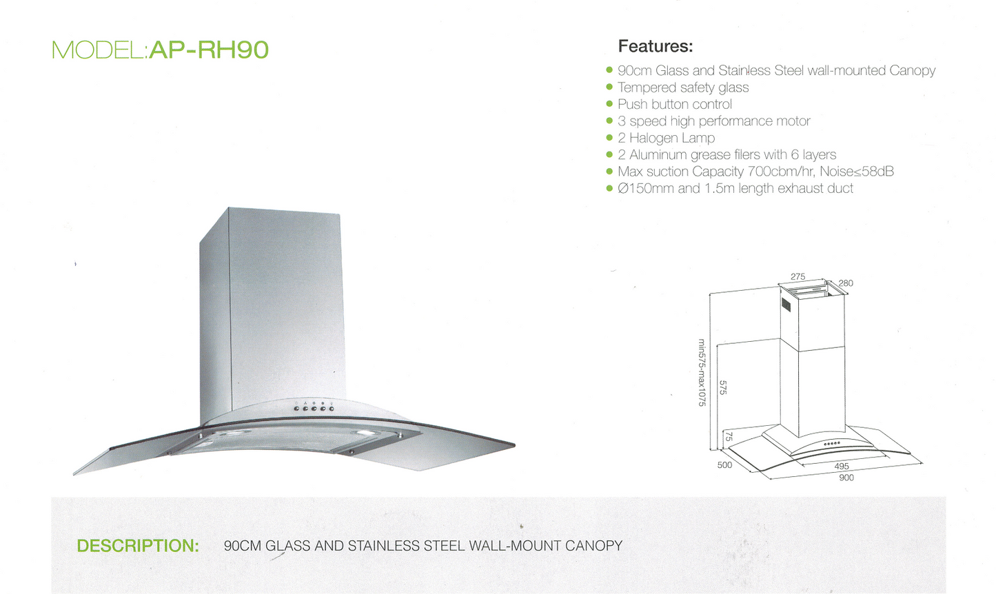 MODEL AP-RH90