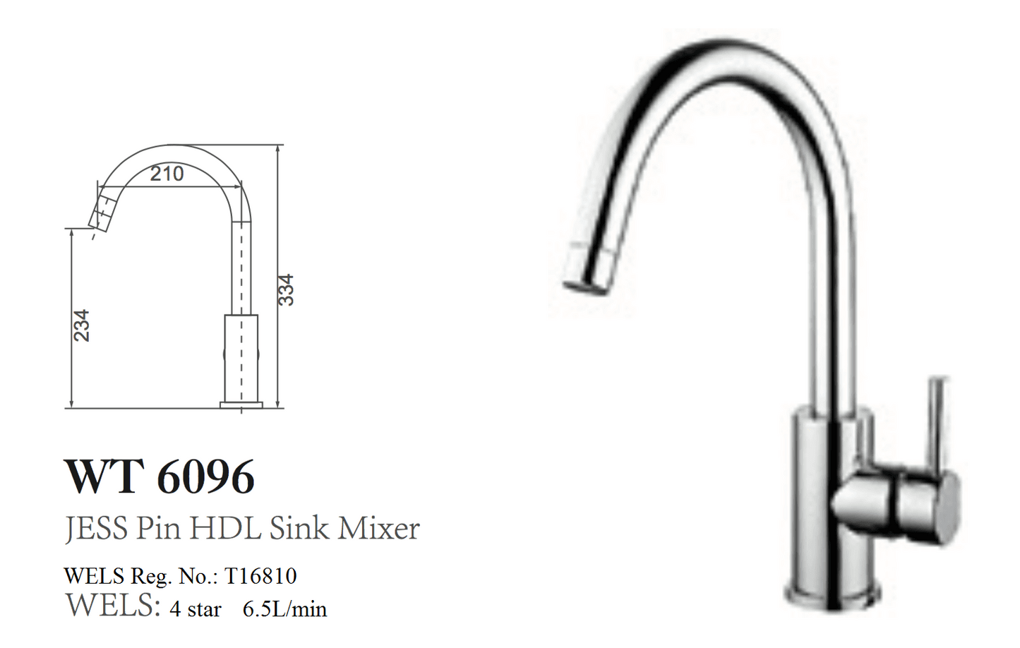 JESS PIN HDL SINK MIXER