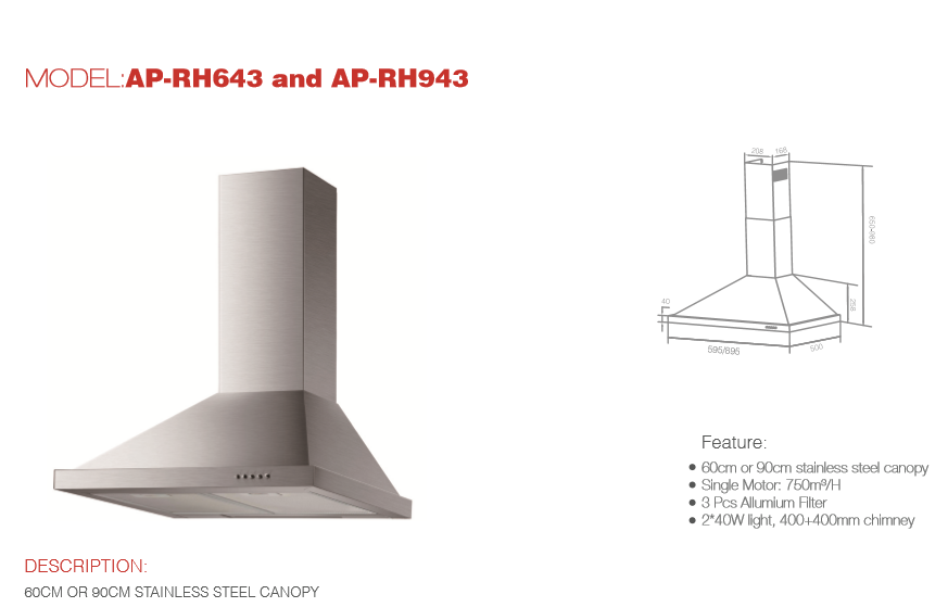 MODEL: AP-RH643 and AP-RH943