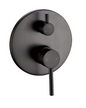 LUCID PIN Series Round Gun Metal Grey Shower/Bath Mixer Diverter(color up)