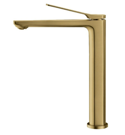 RUSHY SERIES BRUSHED YELLOW GOLD TALL BASIN MIXER