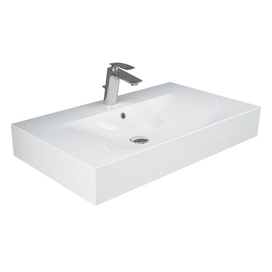 RAK Des 81 Wall Basin, 1 Tap Hole