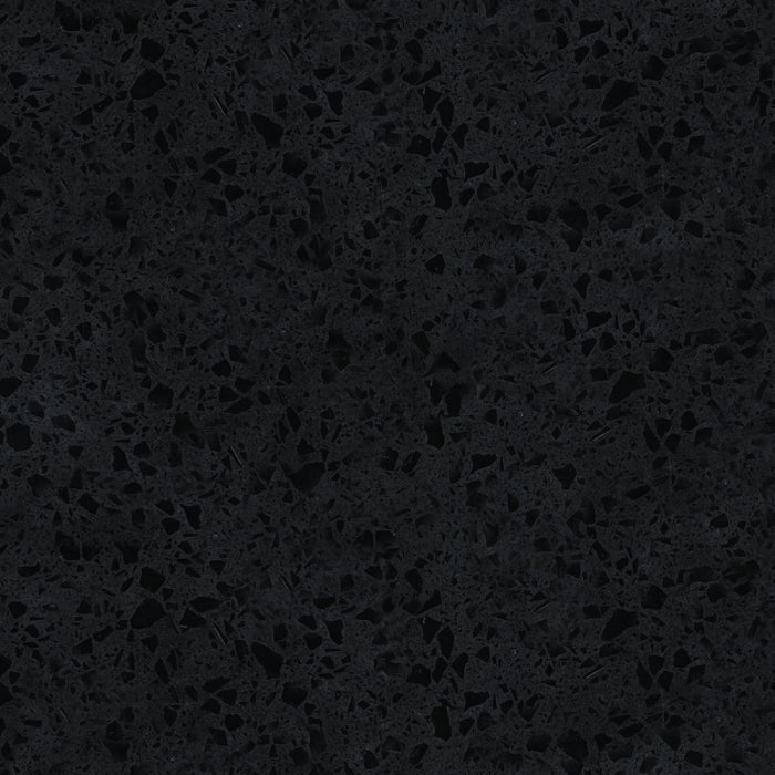 Sarah Black Sparkle 1800 Semi-Inset Basin-Top, Double Bowl, No Tap Hole