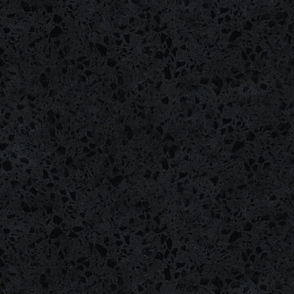 Sarah Black Sparkle 1800 Semi-Inset Basin-Top, Double Bowl, No Tap Hole