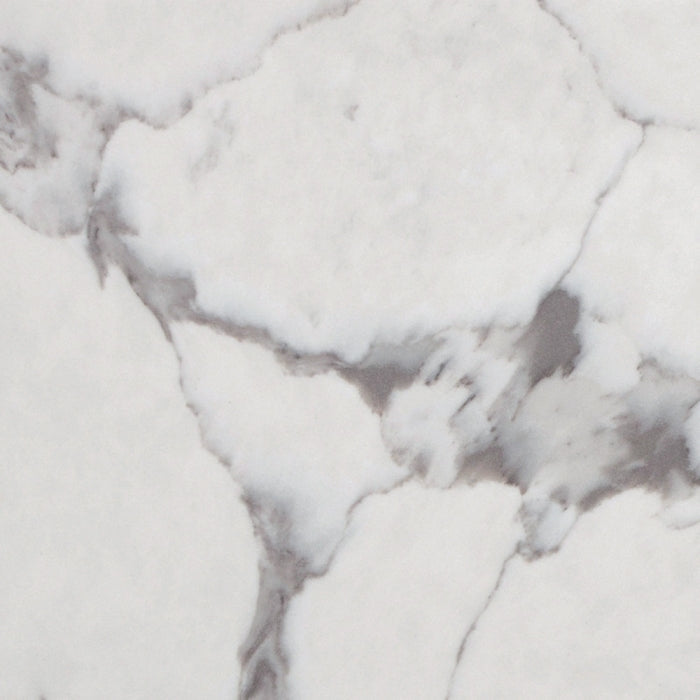 Sarah Calacatta Marble 1800 Semi-Inset Basin-Top, Double Bowl, No Tap Hole
