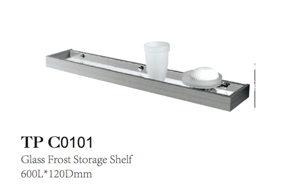 GLASS Storage Shelf  600X120*