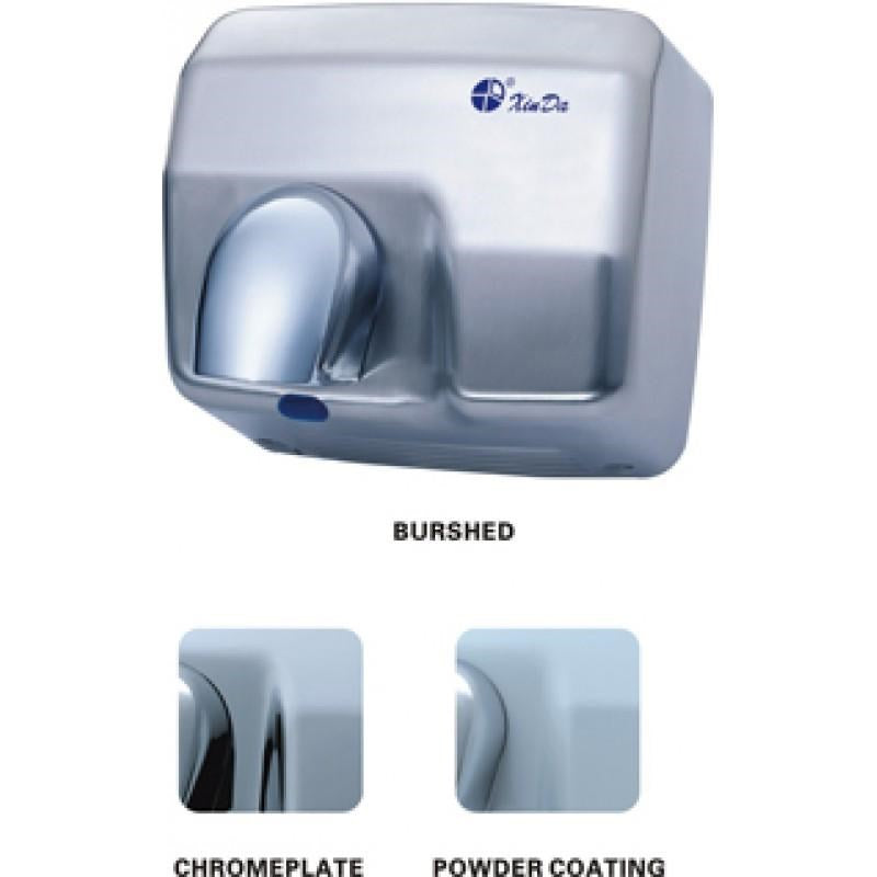 Touch free hand dryer Brushed stainless steel finish