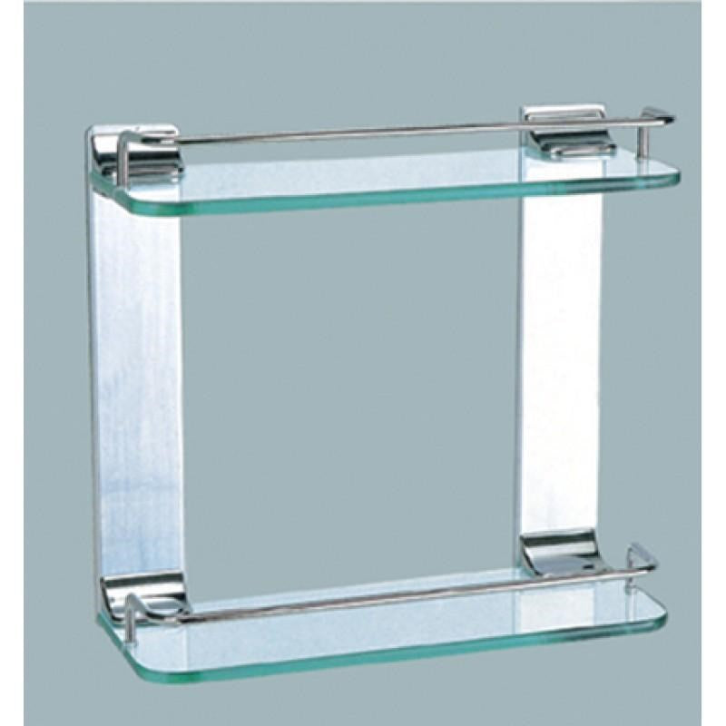 H9010 Clear Double Glass Shelf