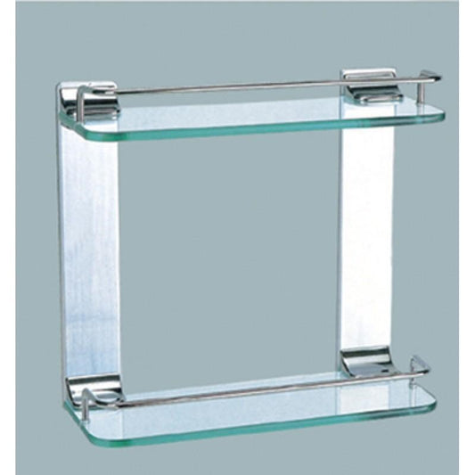 H9010 Clear Double Glass Shelf