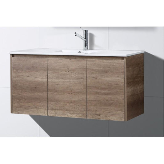 HW 1200 Dark walnut Timber wall hung vanity ONLY 1200 x 465 x 560