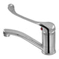 STELLA Care Swivel Basin Mixer with Rubber Lined Flexi-hose