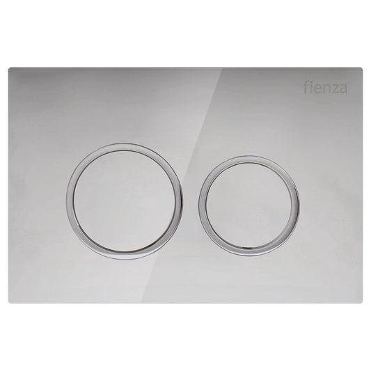RT Chrome Round Button Plate