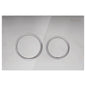 RT Chrome Round Button Plate