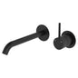 KAYA UP Basin/Bath Mixer 200mm Outlet Set Matte Black Round Plates