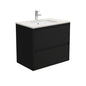 SARAH ROMAN SAND AMATO 750 Satin Black Vanity Wall Hung 1TH