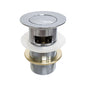BASIN WASTE Flat Pop Up 32x70mm with Overflow Chrome