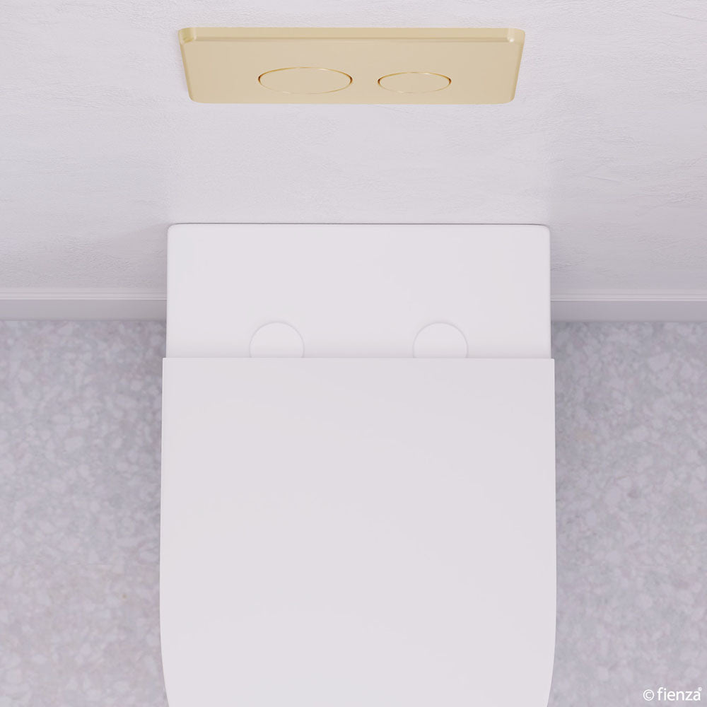 Toilet Seat Hinge Covers Pair Matte White for Standard Seat for Standard Seat