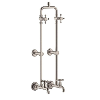 Lillian Exposed Rail Shower & Bath Set, Brushed Nickel