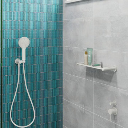 Kaya Shower Shelf, Matte White